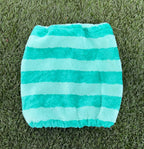 Snood rayé vert - éponge bambou