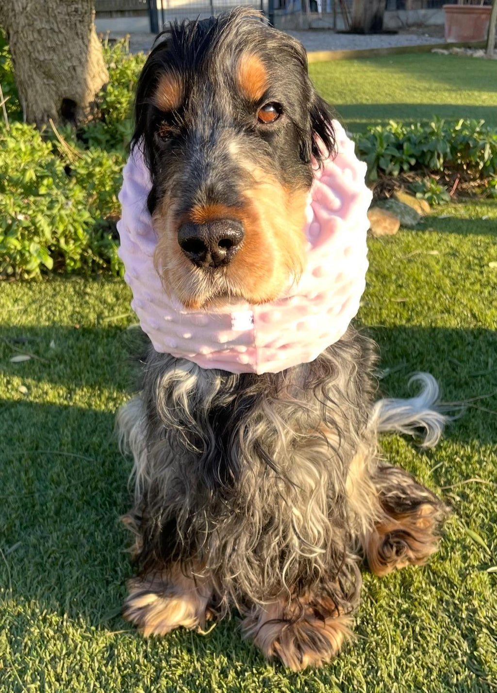 Snood rose clair - minky