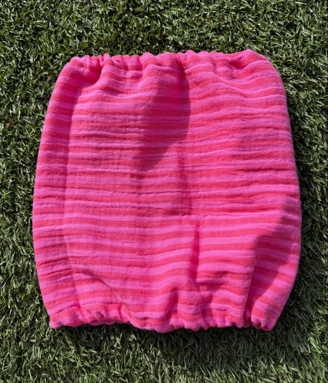 Snood rose fuchsia -gaze de coton