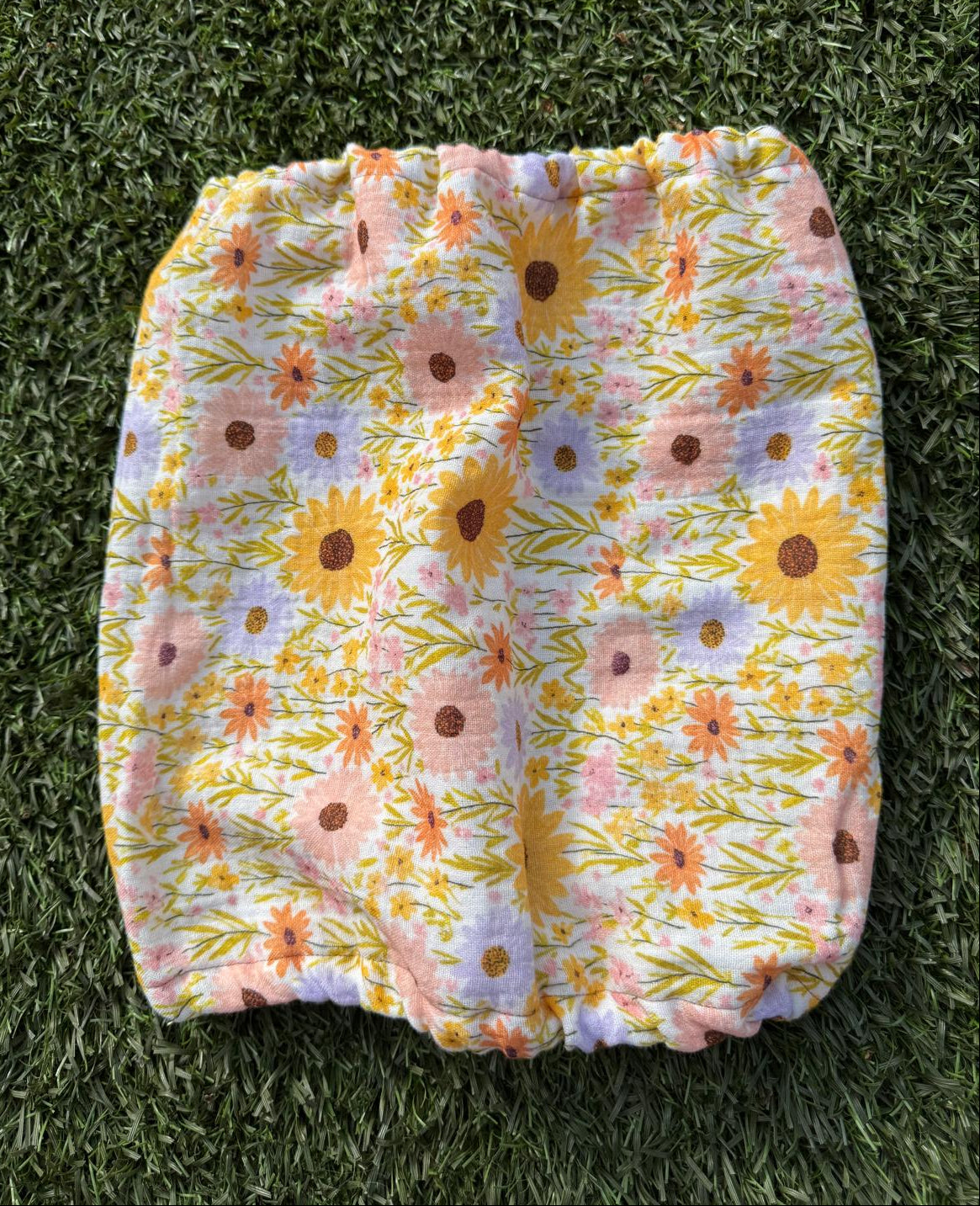 Snood tournesols - gaze de coton