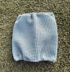 Snood vert d'eau - coton nid d'abeille