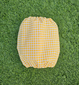 Snood vichy jaune - coton