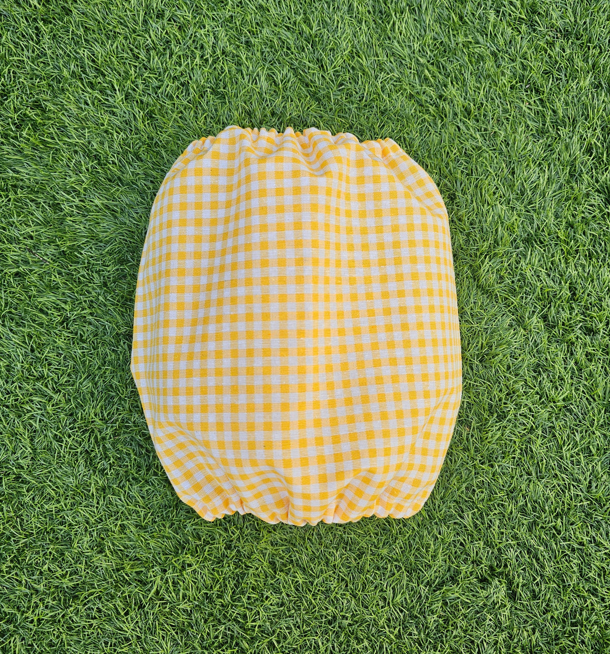 Snood vichy jaune - coton
