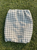 Snood vichy vert - coton seersucker