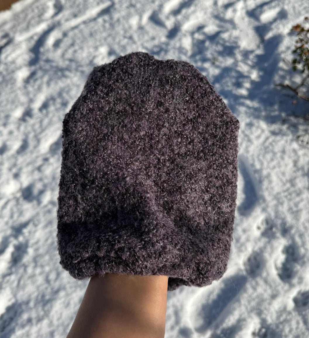 Snood violet - bouclette